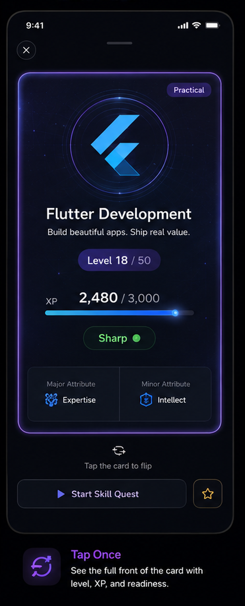 Skill Card detail view